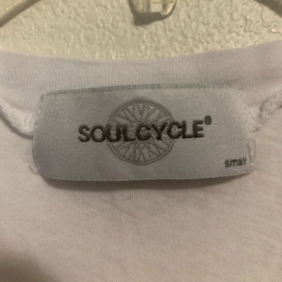 SoulCycle Soul in Love White Tank Top Raw Hems - Picture 6 of 8